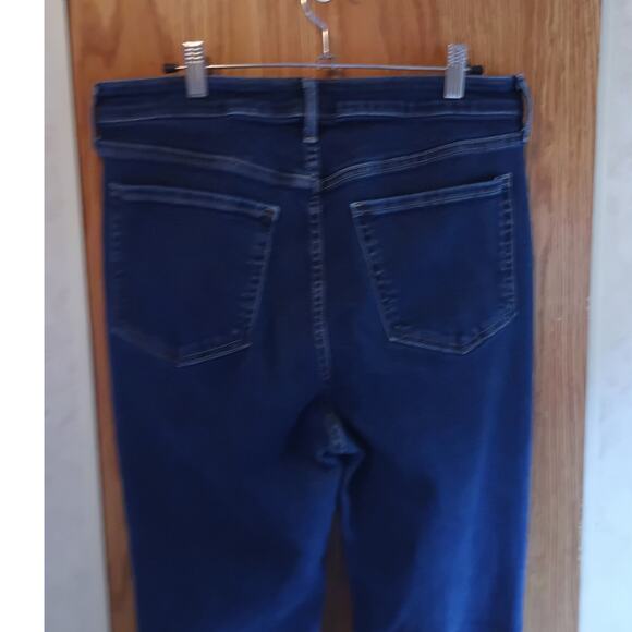 Old Navy Extra High-Rise Button Fly Bootcut Jeans Secret Smooth Pocket Dark Wash - Picture 3 of 7